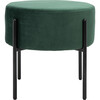 Lisbon Round Ottoman, Malachite Green - Ottomans - 1 - thumbnail