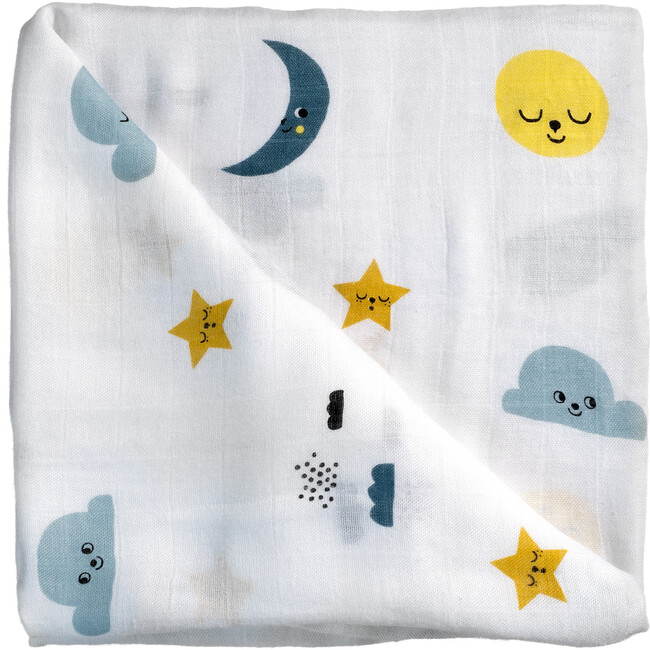 Moon and Stars Bamboo Swaddle - Swaddles - 3