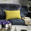 Set of 2 Soleil Solid Indoor/Outdoor Pillow, Yellow - Decorative Pillows - 2