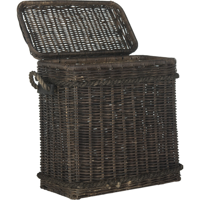 Sidonie Wicker Storage Hamper, Dark Natural - Storage - 3