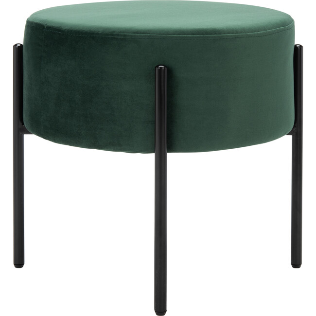 Lisbon Round Ottoman, Malachite Green - Ottomans - 4