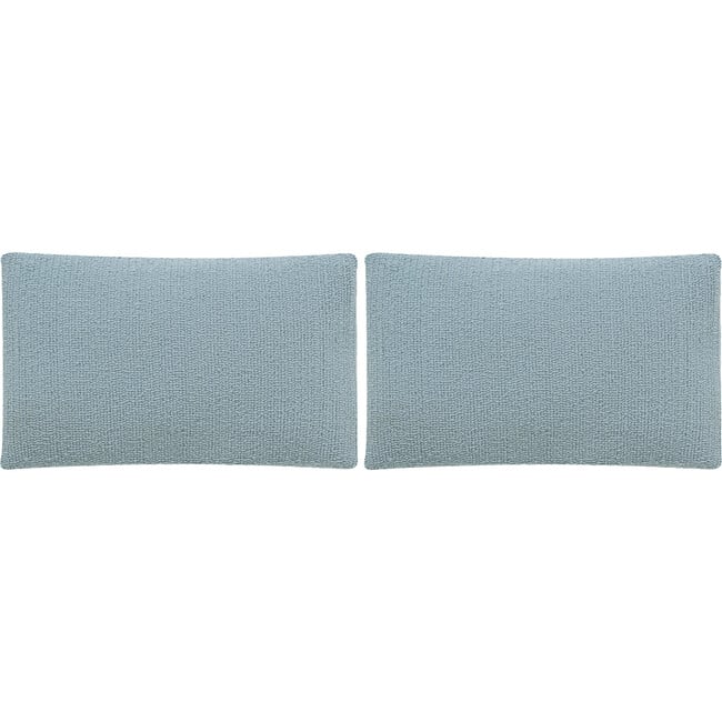 Set of 2 Soleil Solid Indoor/Outdoor Pillow, Baby Blue - Decorative Pillows - 4