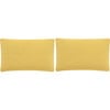 Set of 2 Soleil Solid Indoor/Outdoor Pillow, Yellow - Decorative Pillows - 4