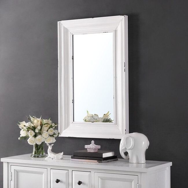 Linsa Mirror, White