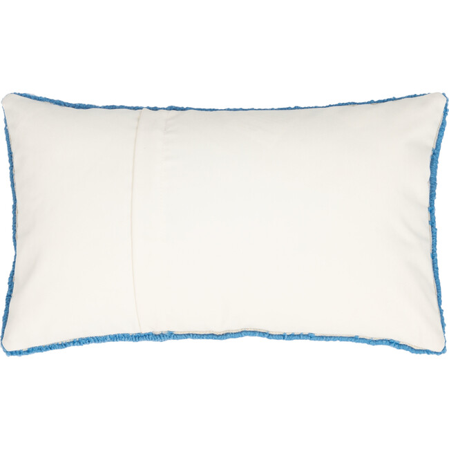 Set of 2 Soleil Solid Indoor/Outdoor Pillow, Marine Blue - Decorative Pillows - 4