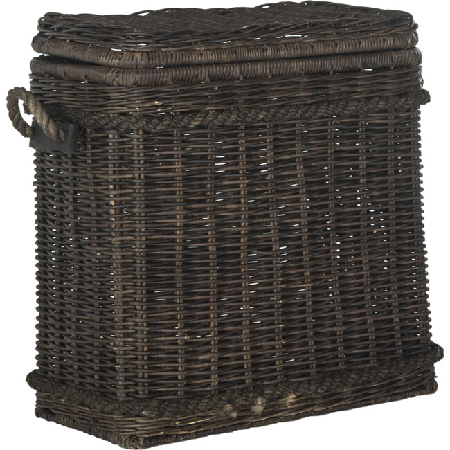 Sidonie Wicker Storage Hamper, Dark Natural - Storage - 5