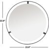 Radlin Mirror, Black - Mirrors - 4