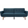 Bushwick Foldable Futon Bed, Navy - Accent Seating - 1 - thumbnail