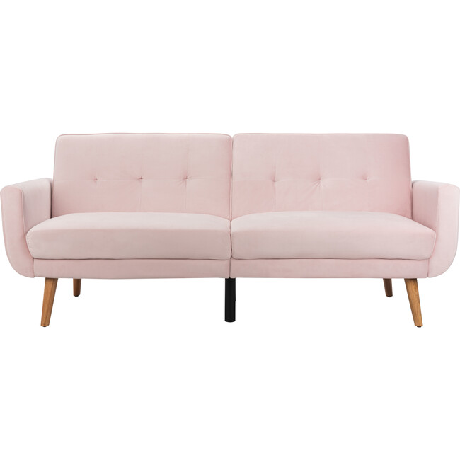 Bushwick Foldable Futon Bed, Pink