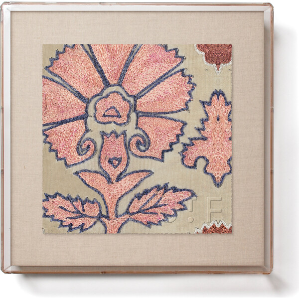 Blush Daisy Suzani Mini Framed Print, Multi - St. Frank Art | Maisonette