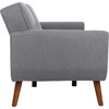 Bushwick Foldable Futon Bed, Dark Grey Linen - Accent Seating - 4