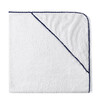 Bamboo Pom Pom Towel, Navy - Towels - 1 - thumbnail