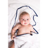 Bamboo Pom Pom Swaddle, Navy - Swaddles - 2