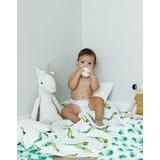 Organic Muslin Four-Layer Reversible Snug Blanket, Parrot - Blankets - 4