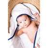 Bamboo Pom Pom Towel, Navy - Towels - 2