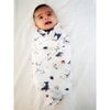 Organic Cotton Muslin Swaddle, Under The Sea - Swaddles - 6