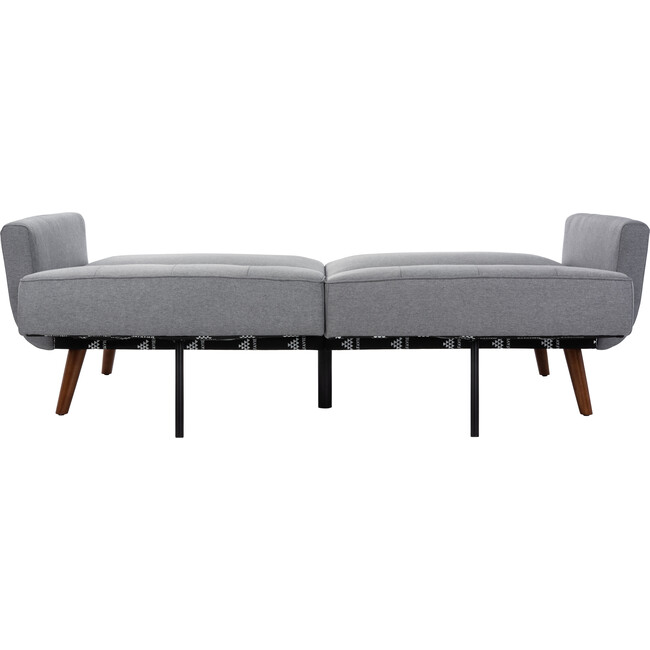 Bushwick Foldable Futon Bed, Dark Grey Linen - Accent Seating - 6