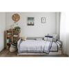 Block-Printed Cotton Quilt, Cairo Blue - Quilts - 2