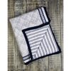 Block-Printed Cotton Crib Quilt, Cairo Blue - Quilts - 3