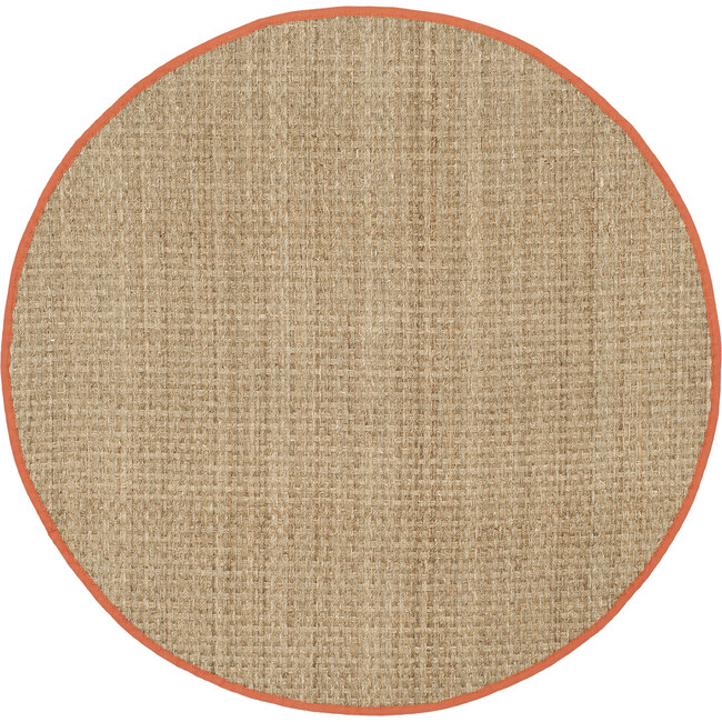 Natural Fiber Ruby Rug, Beige/Rust - Rugs - 2