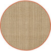 Natural Fiber Ruby Rug, Beige/Rust - Rugs - 2