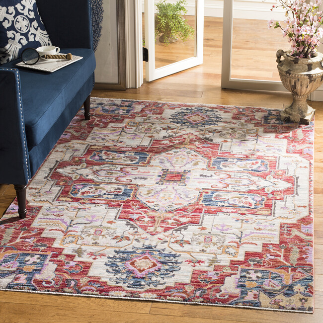 Nirvana Juliet Rug, Cream/Red - Rugs - 2