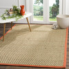 Natural Fiber Ruby Rug, Beige/Rust - Rugs - 3