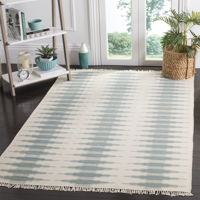 Kilim Avery Rug, Blue - Rugs - 2