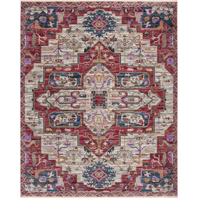 Nirvana Juliet Rug, Cream/Red - Rugs - 4