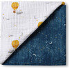 Organic Muslin Four-Layer Reversible Snug Blanket, Mystical Night - Blankets - 1 - thumbnail