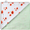 Organic Muslin Four-Layer Reversible Snug Blanket, Poppy - Blankets - 1 - thumbnail