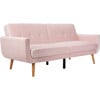 Bushwick Foldable Futon Bed, Pink - Accent Seating - 4