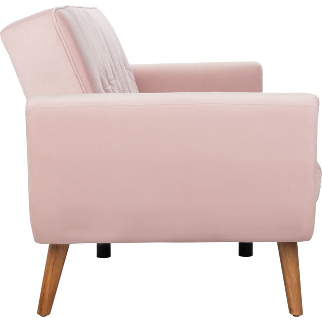 Bushwick Foldable Futon Bed, Pink - Accent Seating - 5