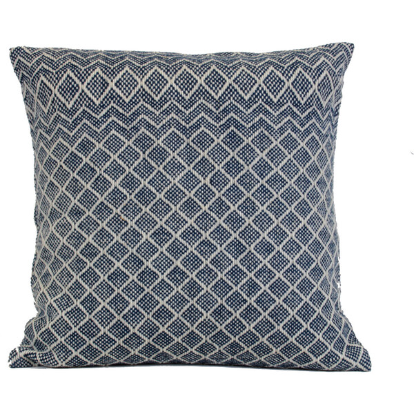 Alpaca Zig Zag Pillow, Indigo Shupaca Decorative Pillows & Throws