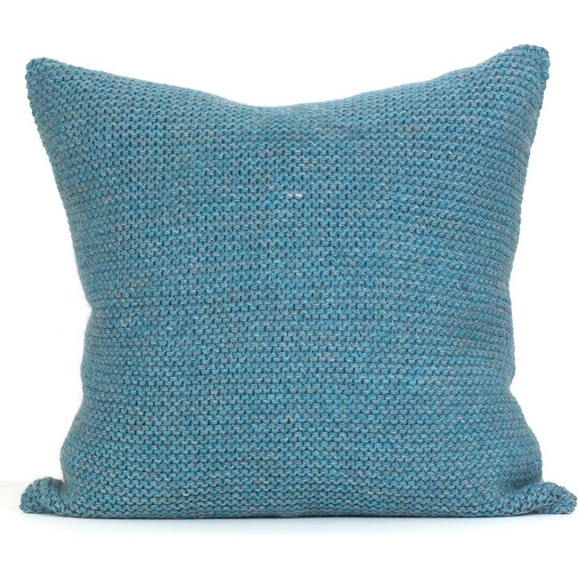 Alpaca Highland Pillow, Turquoise - Decorative Pillows - 1