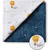 Organic Muslin Four-Layer Reversible Snug Blanket, Mystical Night - Blankets - 5 - thumbnail