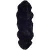 Sheepskin Rug, Black - Rugs - 3