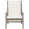 Delaney Channel Tufted Chair, White - Nursery Chairs - 1 - thumbnail