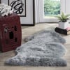 Sheepskin Rug, Steel Blue - Rugs - 5