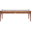 Dilan Leather Bench, Brown - Kids Seating - 1 - thumbnail