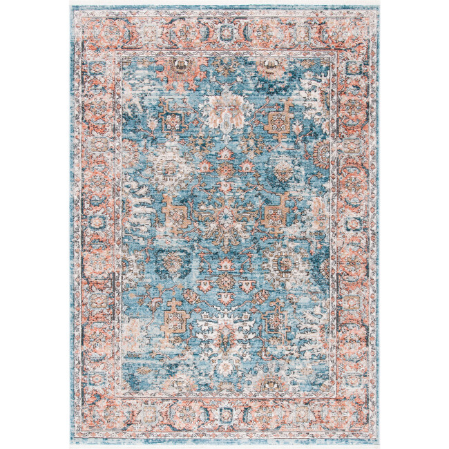August Rug, Blue/Red