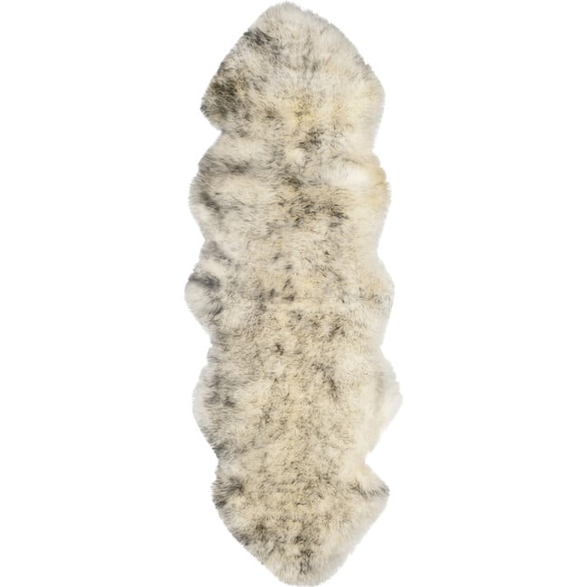 Sheepskin Rug, Ivory/Smoke - Rugs - 3