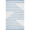 Striped Kilim Zeke Rug, Blue/White - Rugs - 1 - thumbnail