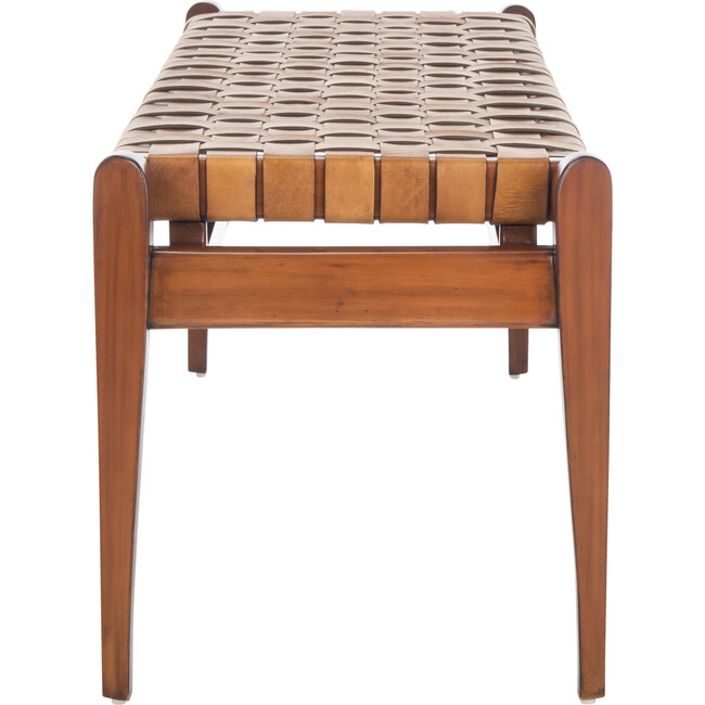 Dilan Leather Bench, Brown - Kids Seating - 4