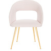 Lorina Accent Chair, Light Pink - Accent Seating - 1 - thumbnail