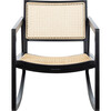 Perth Rattan Rocking Chair, Black - Nursery Chairs - 1 - thumbnail