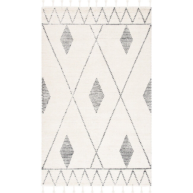 Casablanca Aurelia Rug, Ivory/Black