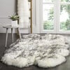 Sheepskin Rug, Ivory/Smoke - Rugs - 5