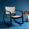 Perth Rattan Rocking Chair, Black - Nursery Chairs - 2