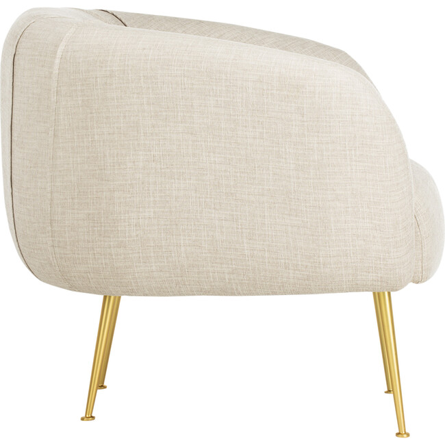 Alena Poly Blend Accent Chair, Oatmeal - Nursery Chairs - 4